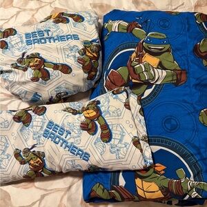 Teenage Mutant Ninja Turtles Bedding Twin Set Comforter, Top & Bottom Sheet